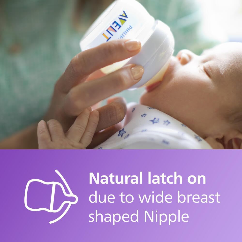Philips AVENT Philips Natural Baby Bottle, Clear, 2oz, 2pk, SCF019/25 — Clear