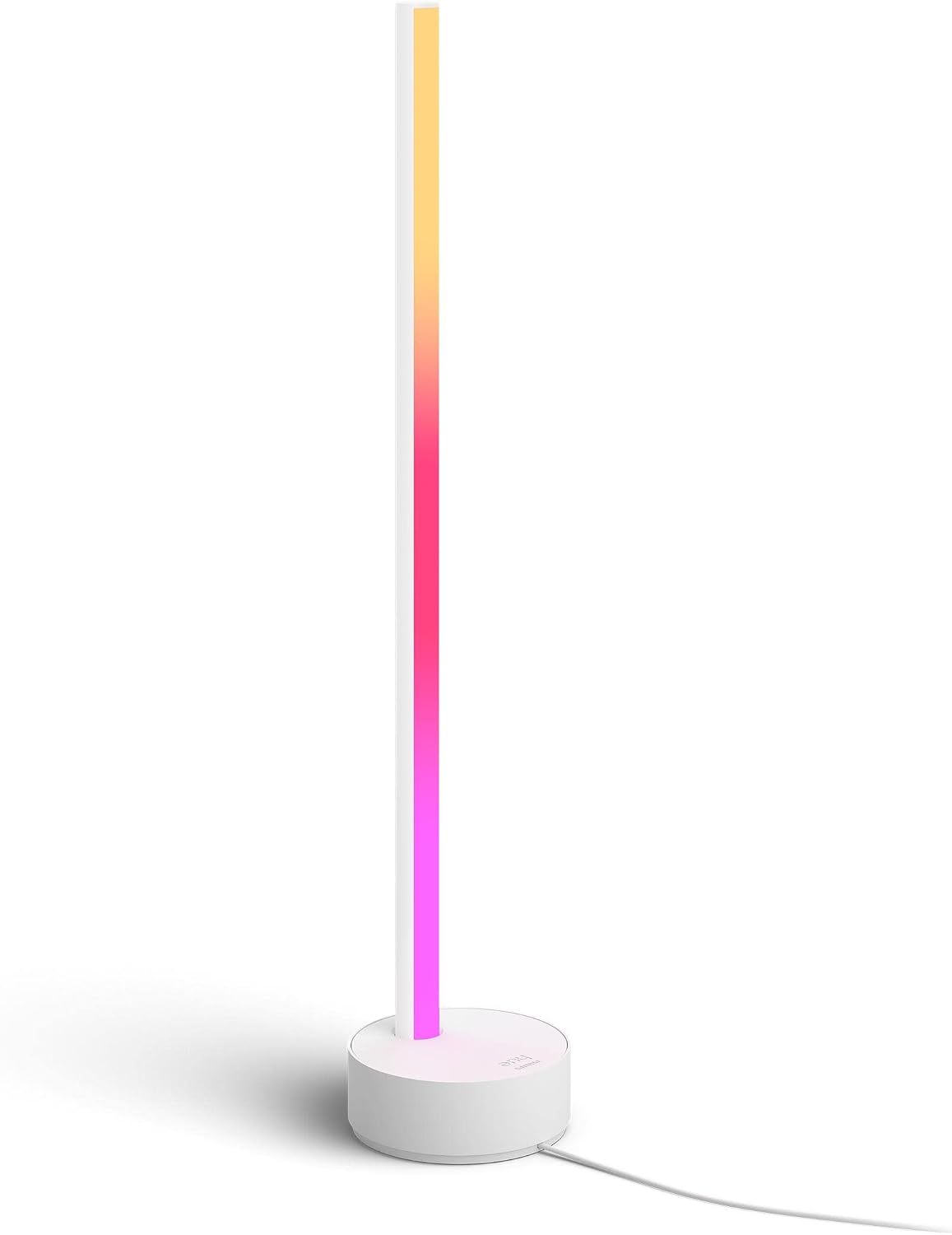 Philips Hue Signe White and Colour Ambiance Gradient Table Lamp [White] Smart Lighting with Bluetooth. Works with Alexa, Google Assistant and Apple Homekit. — White