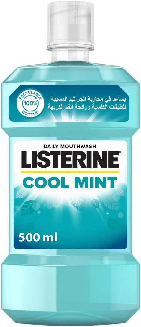 Listerine Cool Mint Mouthwash, 500 ml — front product image