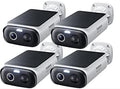 Baseus S1 Lite Solar Outdoor Security Camera 2K — 4-Camera Kit — White