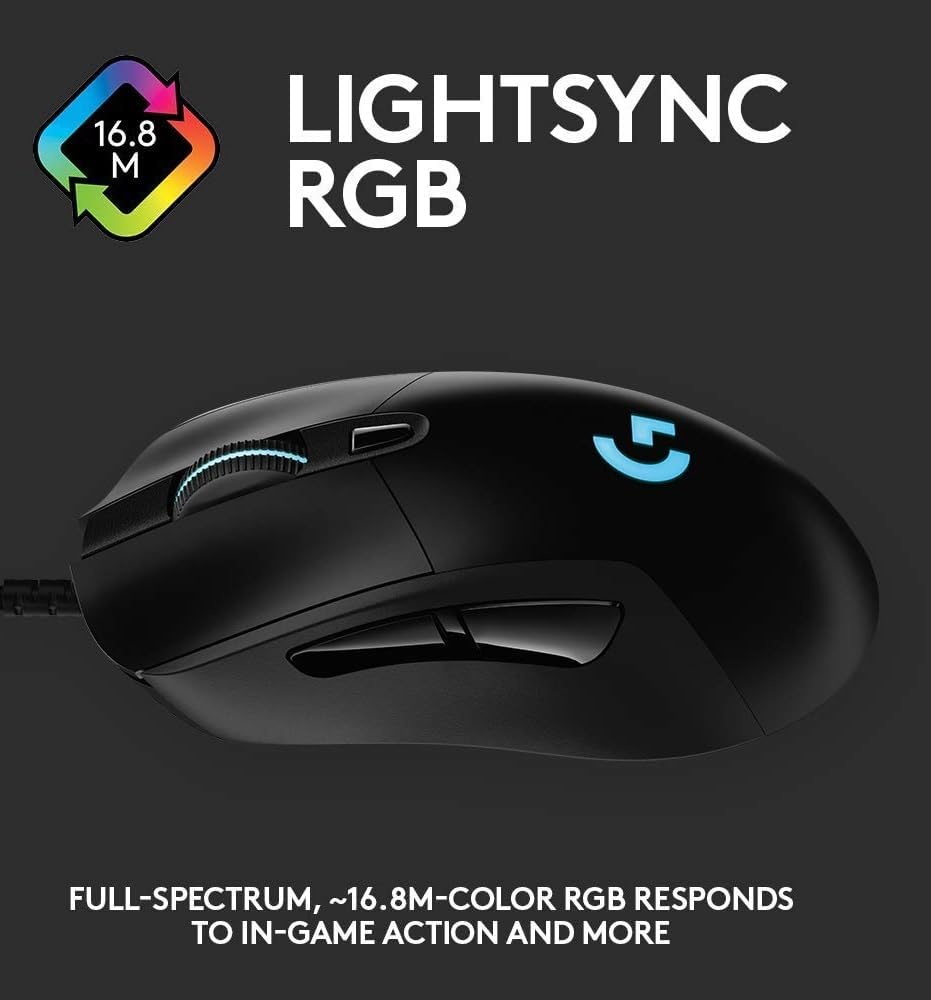 Logitech G403 HERO Gaming Mouse — Black