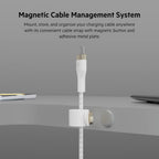 Belkin Fast Charge Pro Flex Braided USB C charger cable, USB-IF certified Power Delivery PD type C fast charging cable for iPhone 16, 15, Galaxy S24, S23, MacBook Pro, iPad, Pixel and more – 1m, white