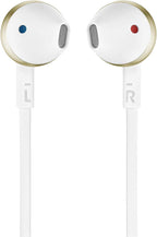 JBL Tune 205BT Wireless In-Ear Headphones — White/Gold