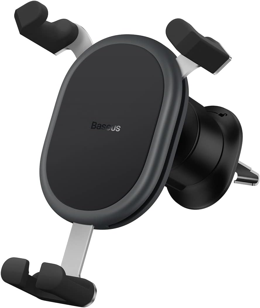 Baseus Gravity Car Phone Holder for Air Vent Outlet, Universal Car Phone Mount, Y-Shaped Phone Holder for Car — Black