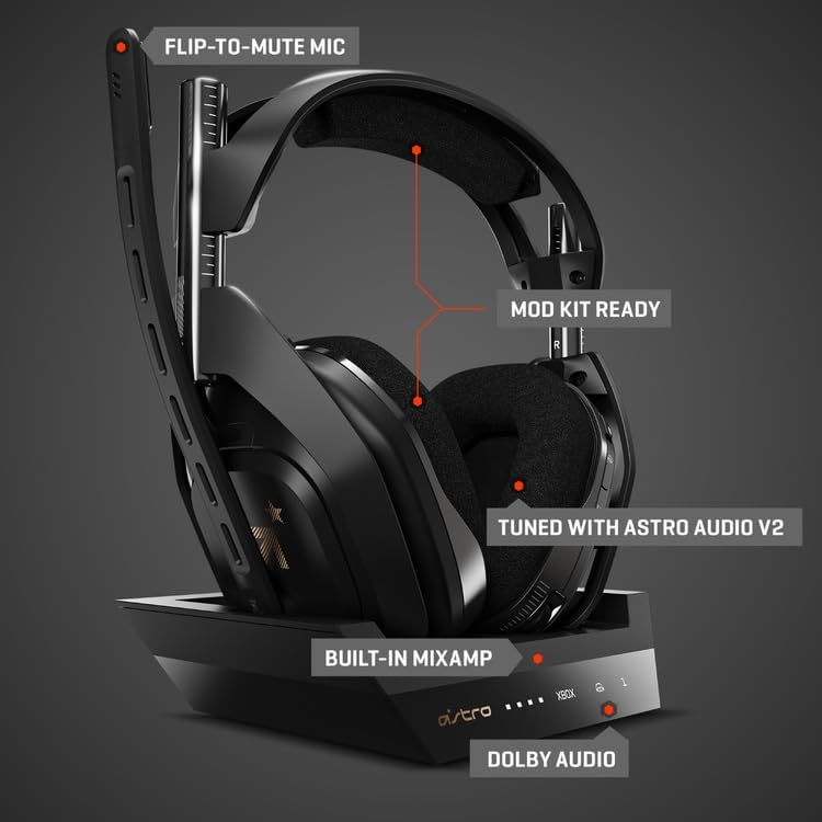 Logitech G ASTRO A50 Gen 5 Gaming Headset — Black