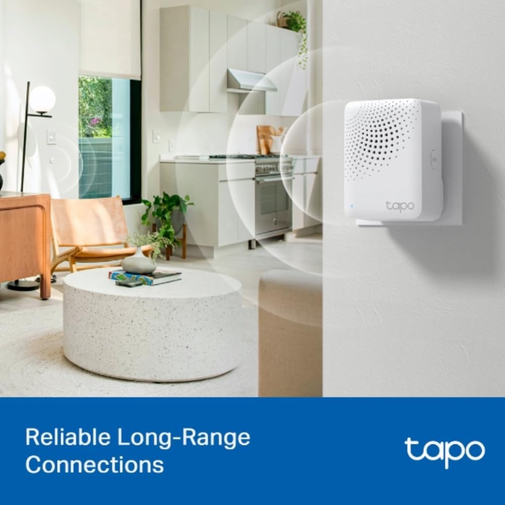 Tapo Smart Hub with Ringtone Tapo H100, for Sensors/Switches Tapo, Connect up to 64 Smart Devices, 19 Ringtones, Plug & Play
