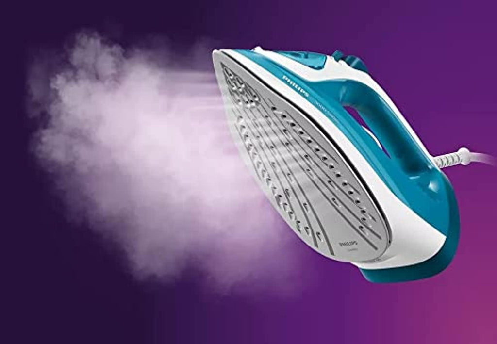 Philips Steam Iron 2100W, 30g/min Continuous Steam, 140g Steam Boost — Blue