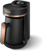 Philips Turkish Coffee Machine - Traditional Flavor with Ember Cooking Function. 4-Cup Capacity. Overheating + Anti-Overflow Sensors. Touch Control Panel, Black (HDA150/60). — black