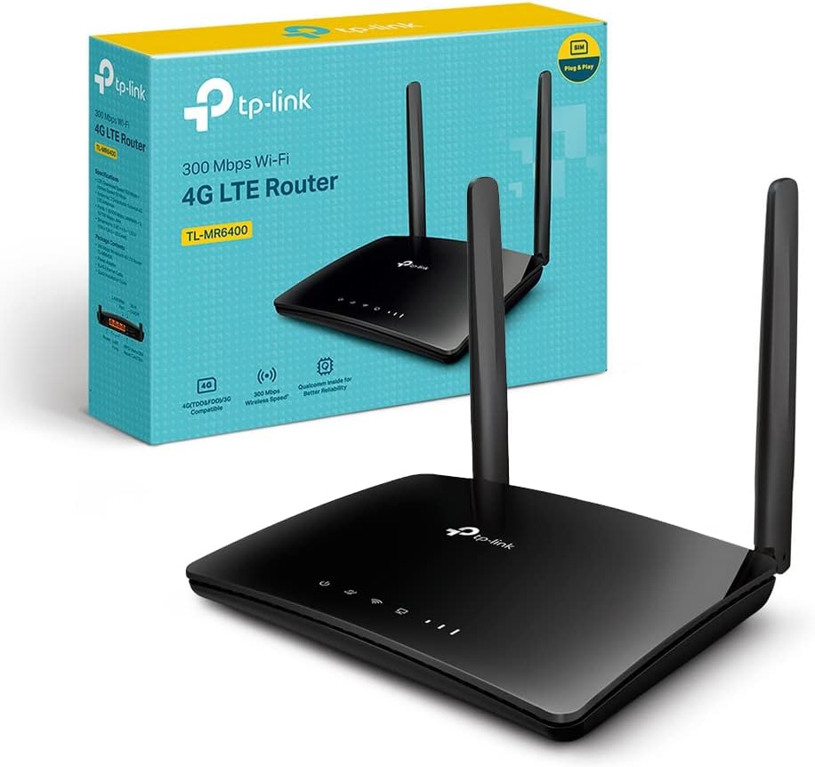 TP-Link WiFi Router 3p 10-100 4g N300