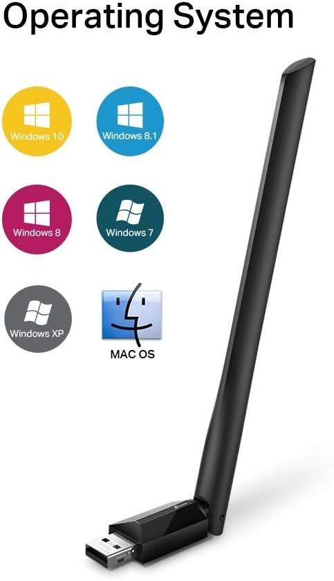 TP-Link Archer T2U Plus AC600 High Gain Wireless Dual Band USB Adapter