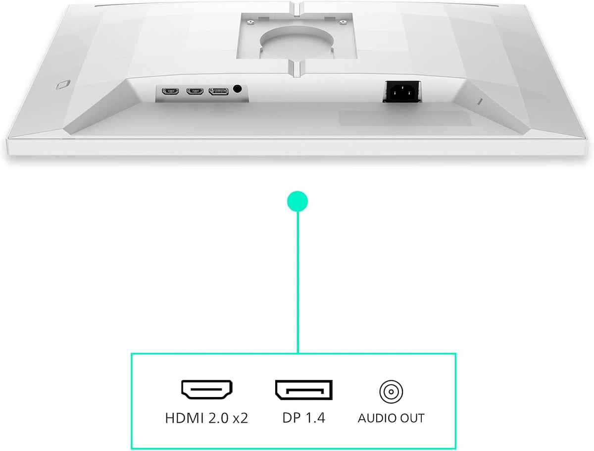 Philips 24M2N3201A - 23.8 inch Full HD gaming monitor, 180 Hz, 1ms GtG, FreeSync Prem., G-Sync comp. (1920x1080, 2x HDMI, DisplayPort) white — White