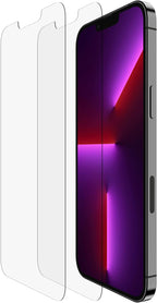 Belkin Iphone 13 Pro Max 2-Pack Screen Protector Temperedglass, Easy Application Bubble Free With Included Guide Stickers