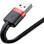 Baseus Lightning USB Cable for Apple Airpods (1st generation) Fast Charging 2A - 3 Meter - Black — White