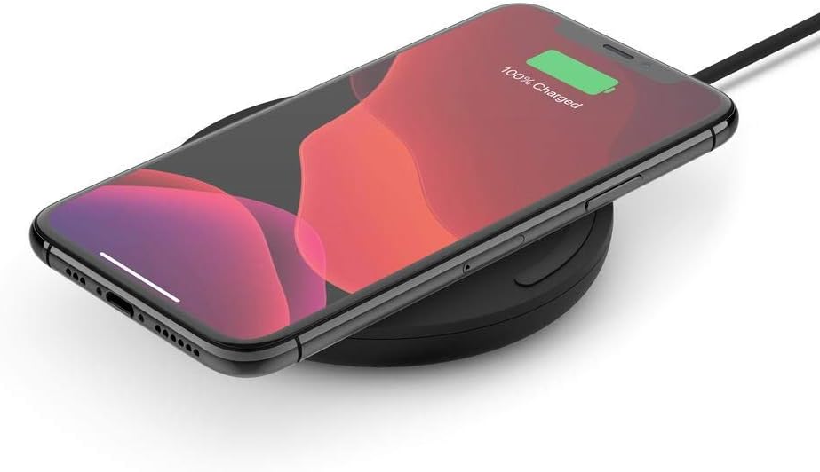 Belkin 10W FAST WIRELESS CHARGING PAD WITH mUSB CABLE, BLACK