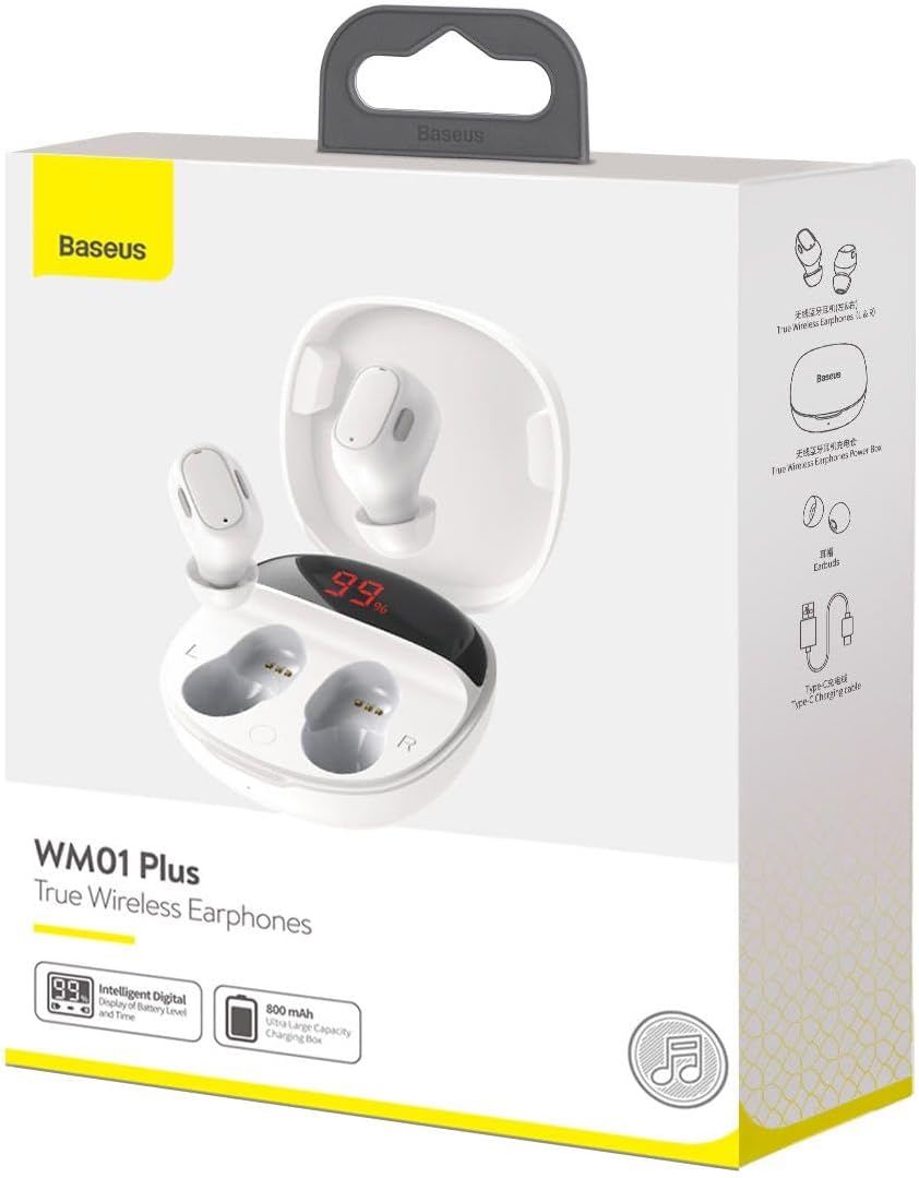 Baseus Bowie WM01 Wireless Earbuds — White