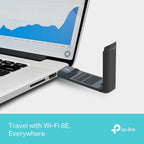 TP-Link Archer TXE70UH Powerful AXE5400 High Gain 6E WiFi Stick, Wireless Network Adapter, USB 3.0 Tri-Band (6GHz/5GHz/2.4GHz), High Gain Dual Antennas, WPA3, Windows 11/10