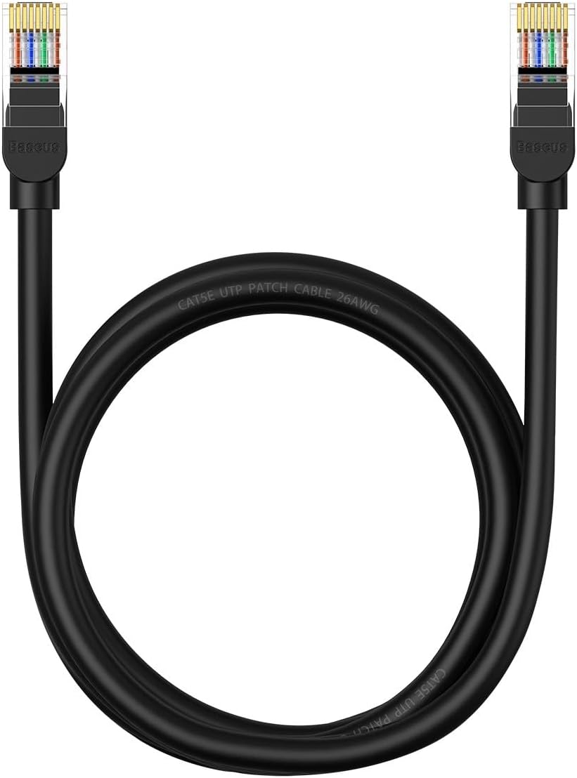 Baseus CAT5 Ethernet Cable — 1.5m — Black