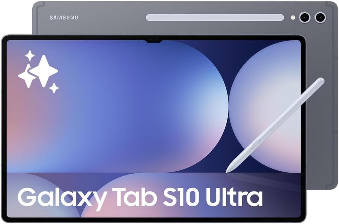 Samsung (Renewed) Galaxy Tab S10 Ultra, AI Tablet, Android Tablet, WIFI, 12GB RAM, 256GB Storage, AMOLED Display, Anti-reflection, Durable, S Pen Included, Moonstone Gray