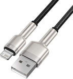 Baseus PD 2.4A USB to Lightning Cable Zinc Alloy Nylon Braided Fast Charging With HighSpeed Data Transfer