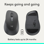 Logitech M840 Wireless Mouse — Graphite