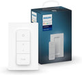 Philips Hue Dimmer Switch Latest Model Wireless Smart Light Controller (Battery Powered, Wall Mount/Remote, Dimming & Scenes, Hue Bridge Compatible, Alexa/Google Home/Apple HomeKit) SKU 929002398607 — White