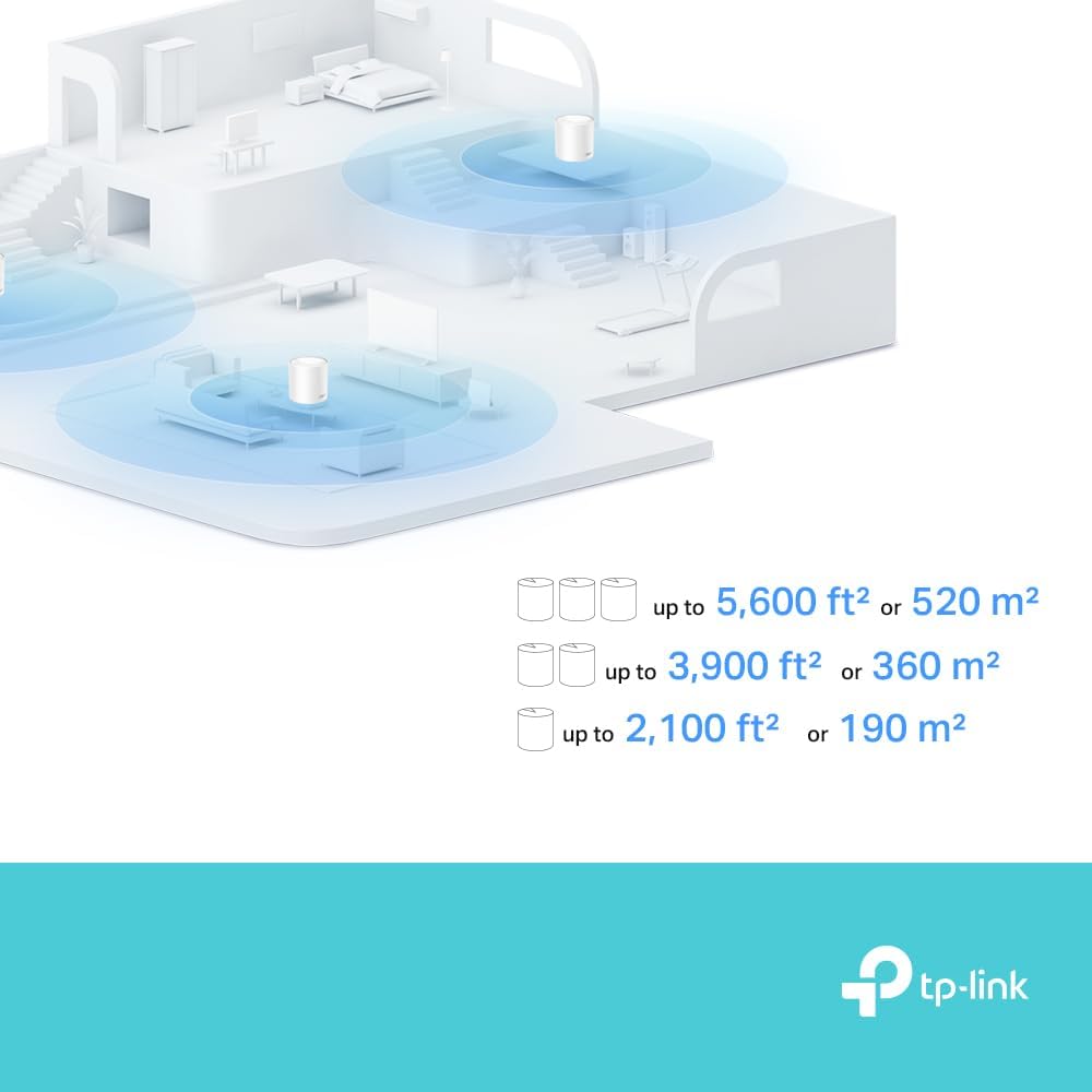 TP-Link Deco X10 AX1500 Mesh WiFi 6 System, WiFi Router, Whole Home Seamless Roaming, Voice Control with Alexa/Google, Personalize Parental Control, Wireless Extender Boost, OFDMA, MU-MIMO, Easy Setup