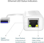 TP-Link USB 3.0 3 Port Hub & Gigabit Ethernet Adapter 2 in 1 USB Adapter UE330, White