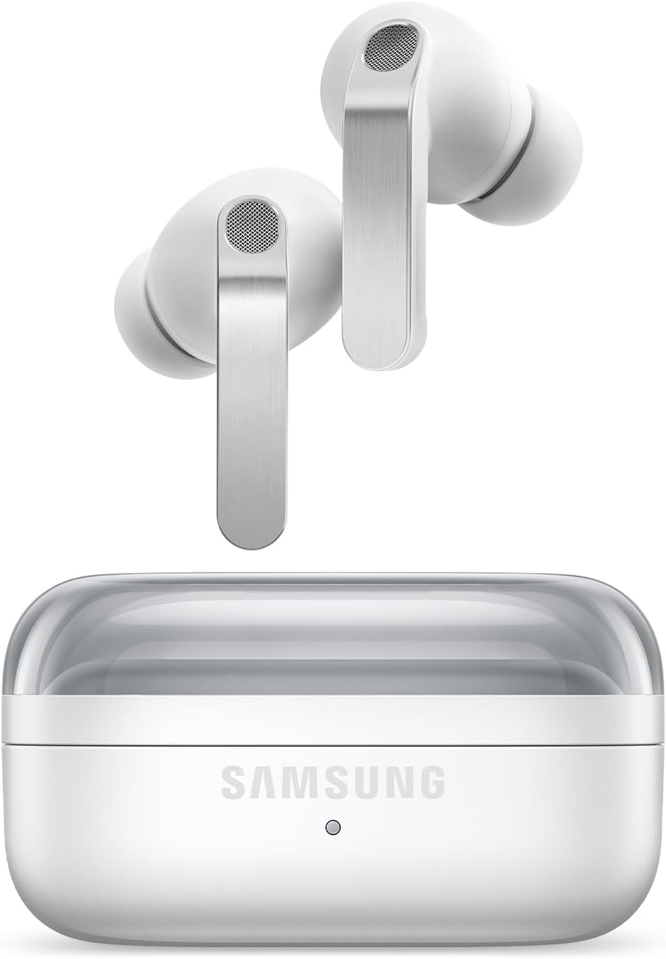 Samsung Galaxy Buds 4 Pro (2026) AI True Wireless Bluetooth Earbuds, Hi-Res Audio, 2-Way Speaker, ANC 2.0, Optimized Comfort, IP57, Live Translation, White [US Version, 2 Yr Warranty]