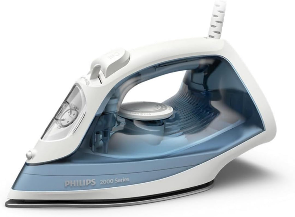 Philips Steam Iron 2000W, 25g/min Continuous Steam, 100g Steam Boost — Sea blue