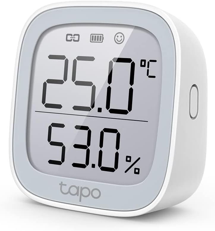 Tapo TP-Link Digital Hygrometer Thermometer T315 Smart Temperature & Humidity Monitor | Real Time | Home Automation | Free Data Storage & Visual Graphs | Hub Required