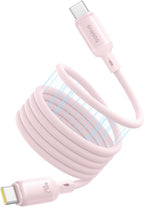 Baseus PicoGo Magnetic USB-C to USB-C Cable 240W — 1m — Baby Pink