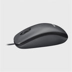 Logitech M100 Wired Mouse — Dark Grey