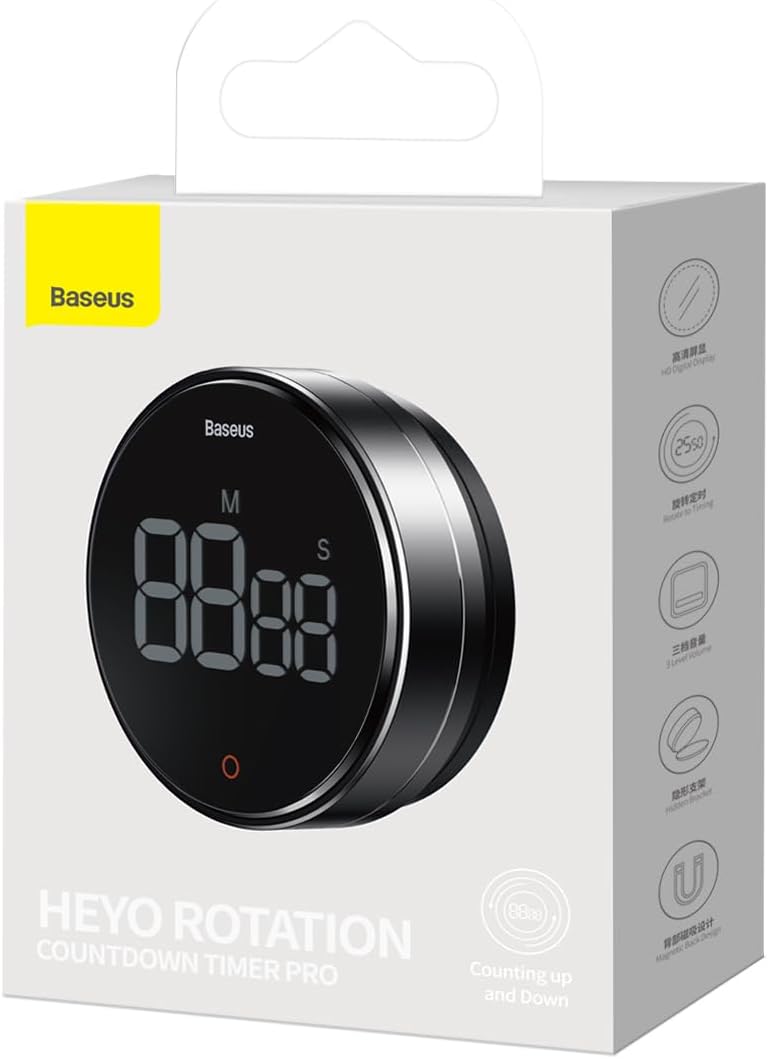 Baseus Heyo Pro Rotation Countdown Timer FMDS000013 — Dark Grey