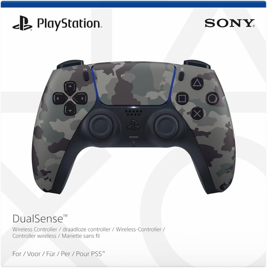 PlayStation 5 DualSense Wireless Controller - Grey Camo