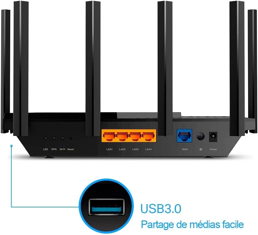 TP-Link AX5400 WiFi 6 Dual Band Gigabit Wireless Internet Router, High-Speed AX Router for Streaming, Long Range Coverage - Archer AX73