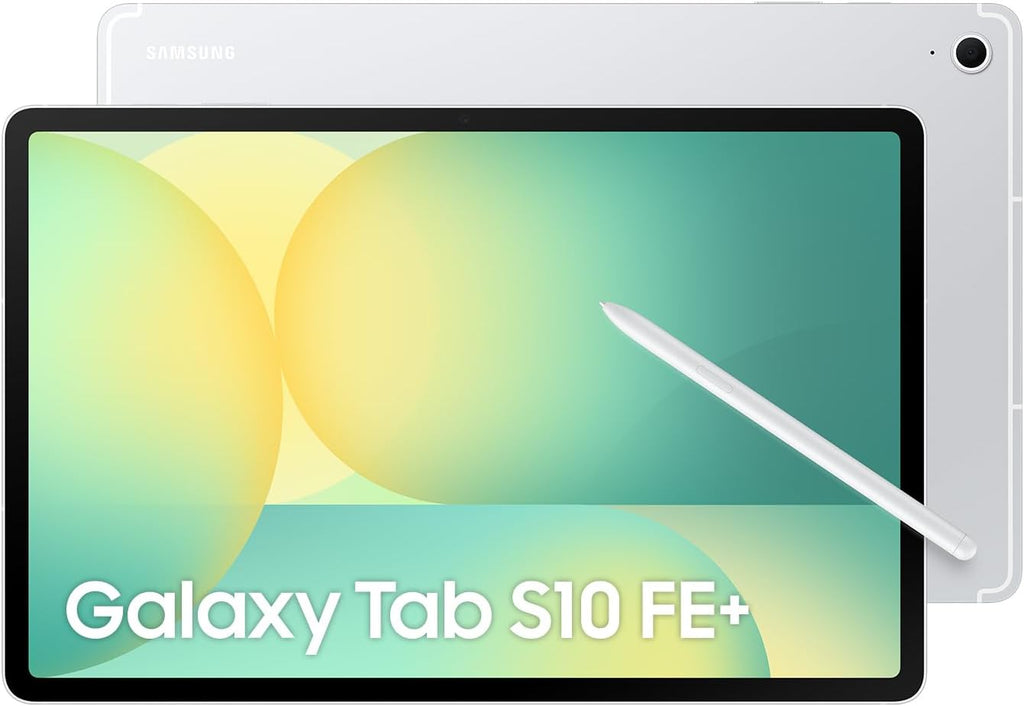 Samsung Galaxy Tab S10 FE+, WIFI Android Tablet, 12GB RAM, 256GB Storage, 13.1” Screen, 90Hz Display, S Pen Included, IP68, Long Battery Life, Silver (UAE Version)