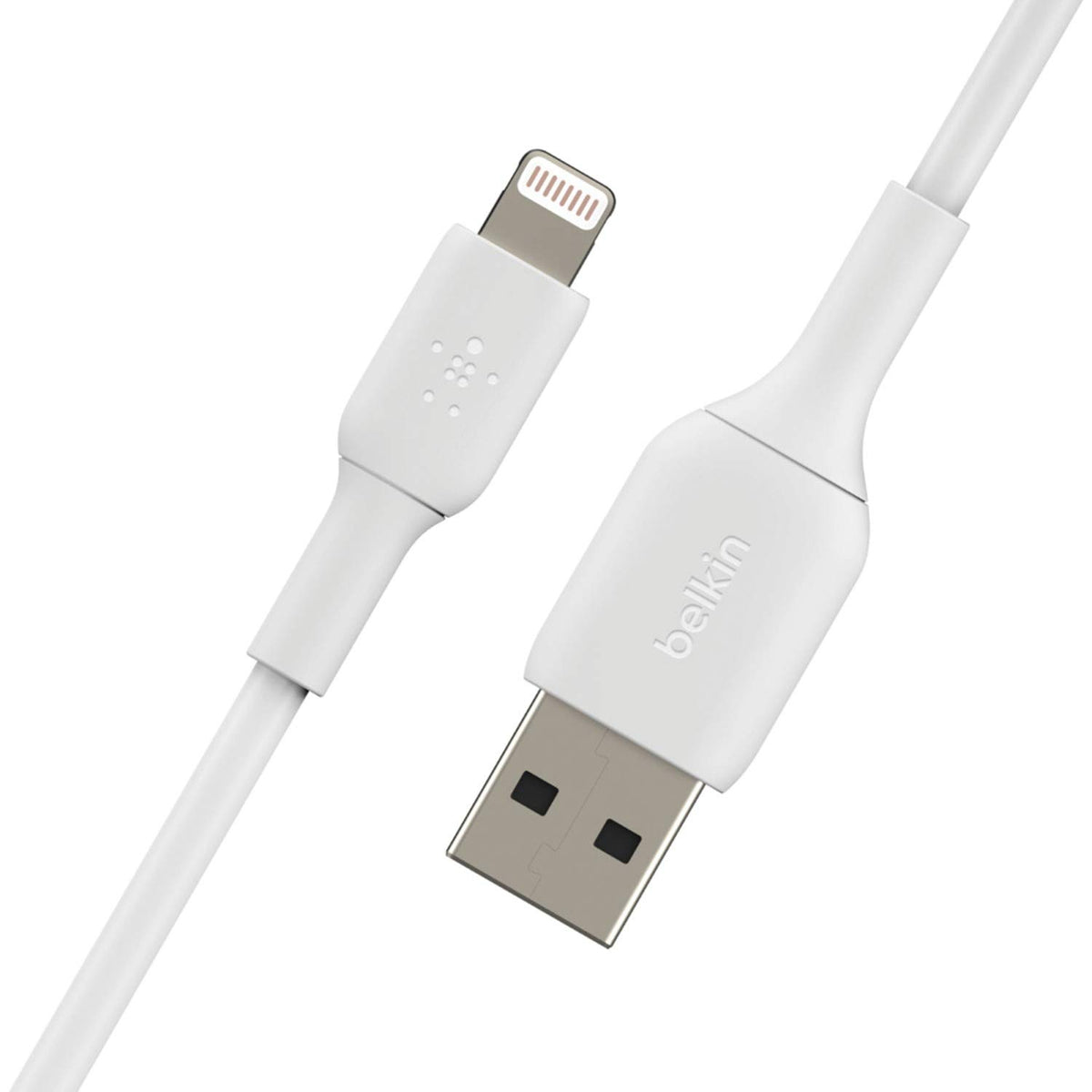 Belkin 1 Meter Cable PVC A to Lightning White (Pack of 2)