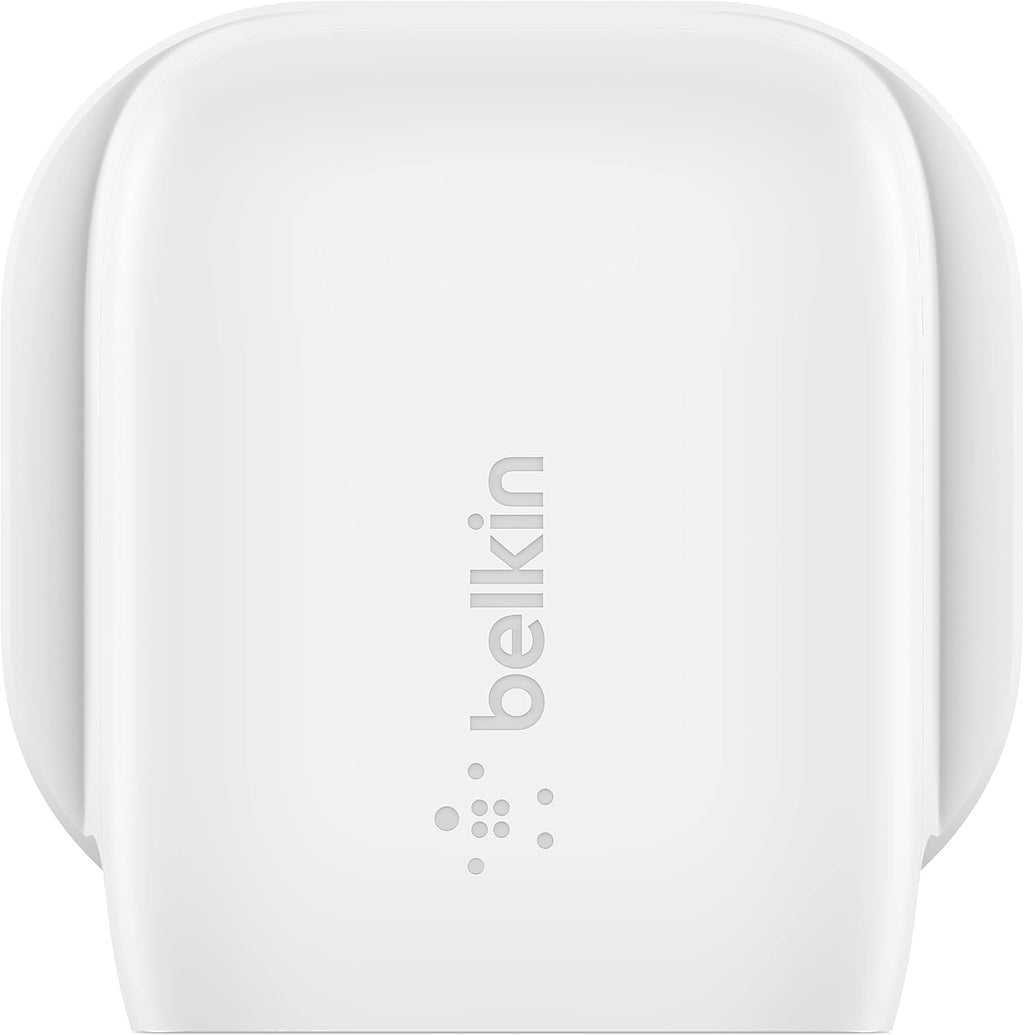Belkin 20W USB-C Power Delivery Fast Wall Charger With Lightning Cable, Certified PD 3.1 PPS and Travel Sized Design for iPhone 14, Pro, Max, Mini, iPad, Galaxy, Pixel and More