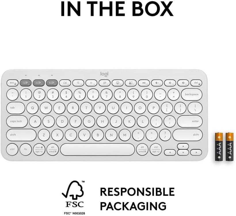 Logitech K380S Keyboard — White