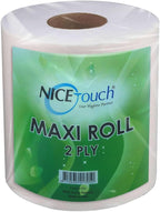 Nice Touch 2 Ply Kitchen Paper Towels, 6 Maxi Rolls with 600 Sheets Each 500g, Diamond Embossed Sheets with High Absorbency & Ultra Soft Texture — additional view 2