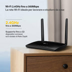 TP-Link WiFi Router 3p 10-100 4g N300