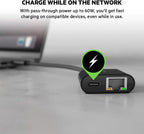 Belkin usb-c to ethernet adapter + charge (60w passthrough power for connected devices, 1000 mbps speeds) macbook pro
