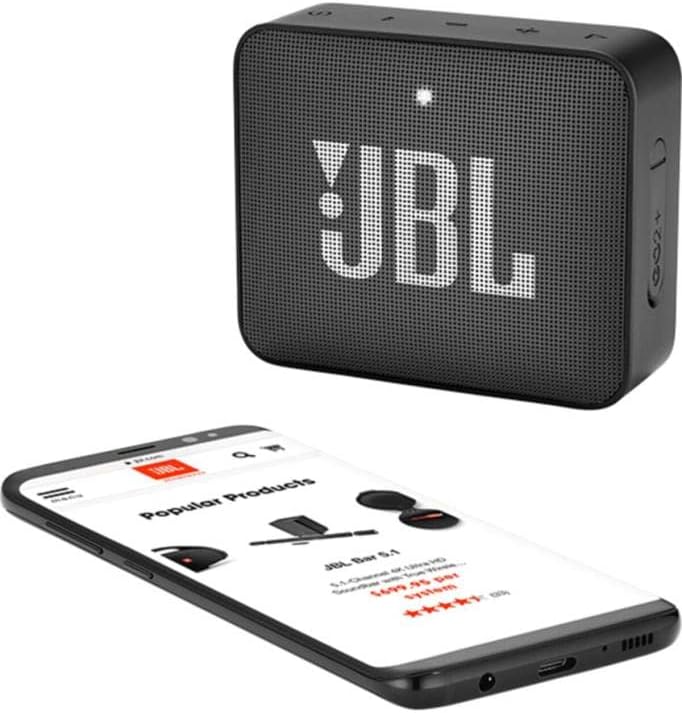 JBL Go 2 Plus Portable Bluetooth Speaker — Black