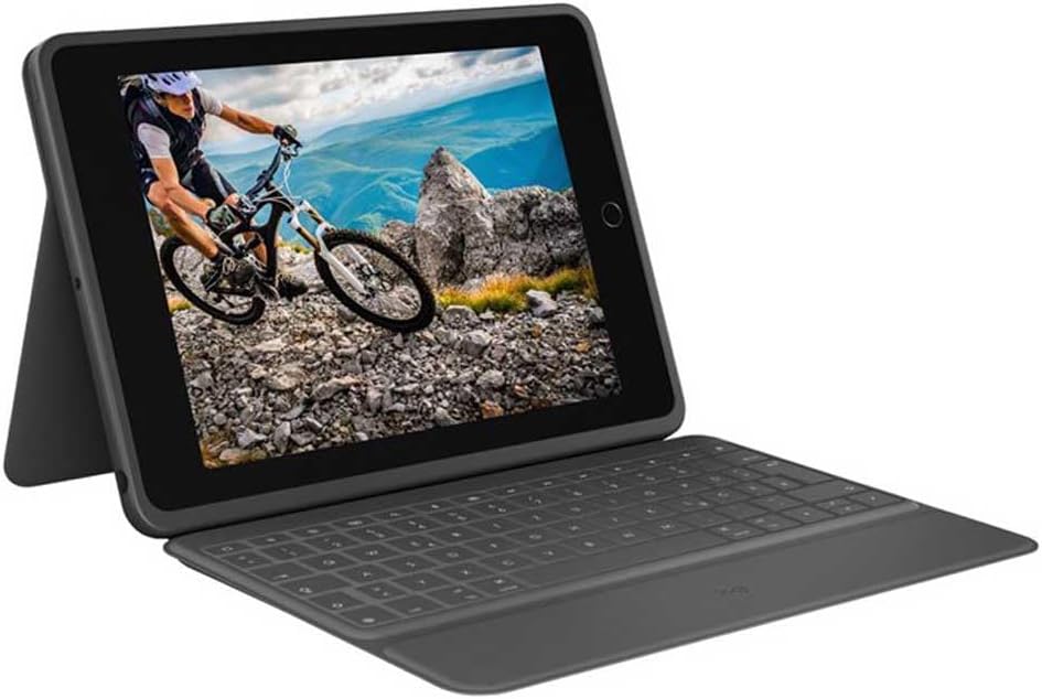 Logitech Rugged Folio Keyboard Case for iPad 10th Gen — Grey
