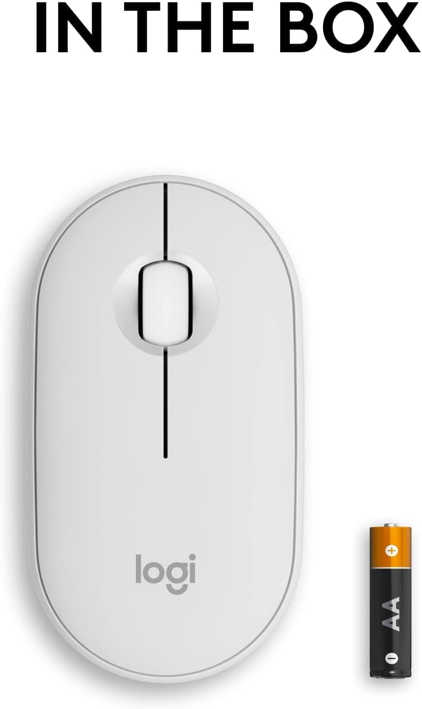 Logitech M350S Wireless Mouse — White