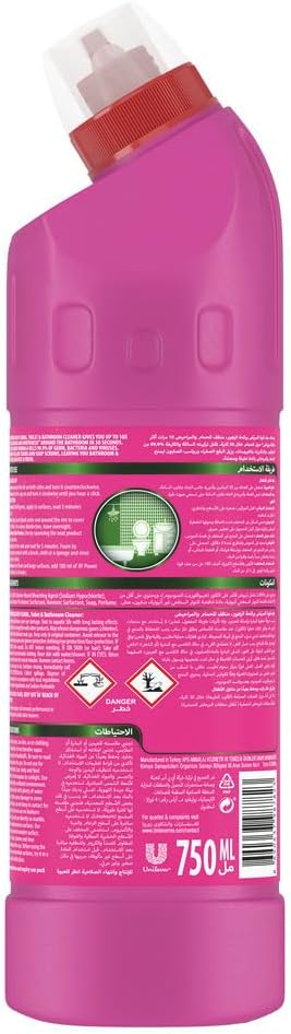 JIF Power Bleach Bathroom Cleaner, Floral, kills 99.9 percent germs, 750ml — additional product view 2