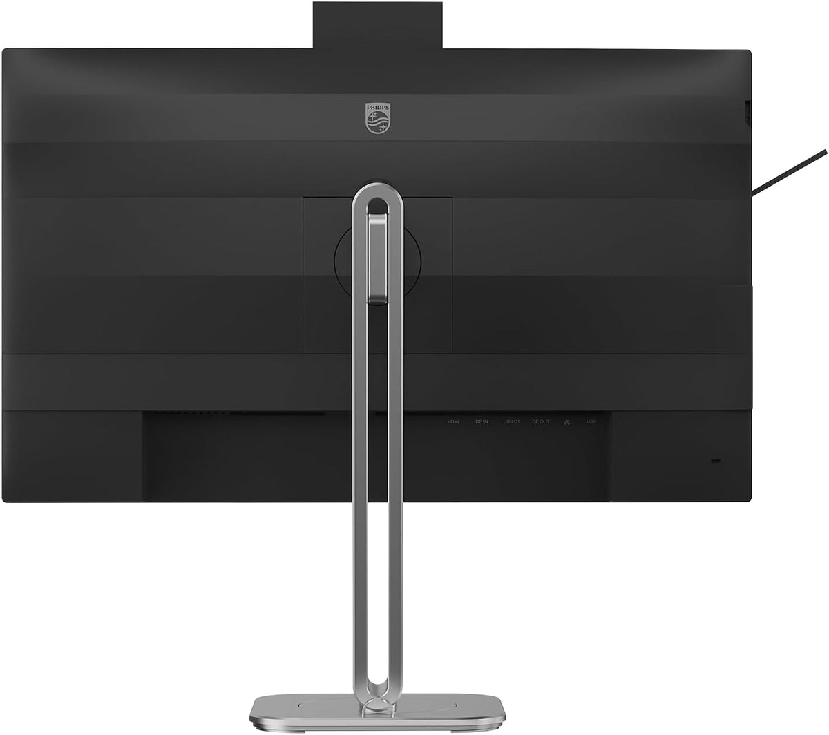 Philips Monitor 27B2U4601H 27 Inch 120Hz IPS Panel, 4ms GtG, Height Adjustable, Webcam, Speakers, USB Hub (2560x1440 HDMI 1x 2.1 TMDS DP 1x 1.4) Charcoal Grey — Charcoal