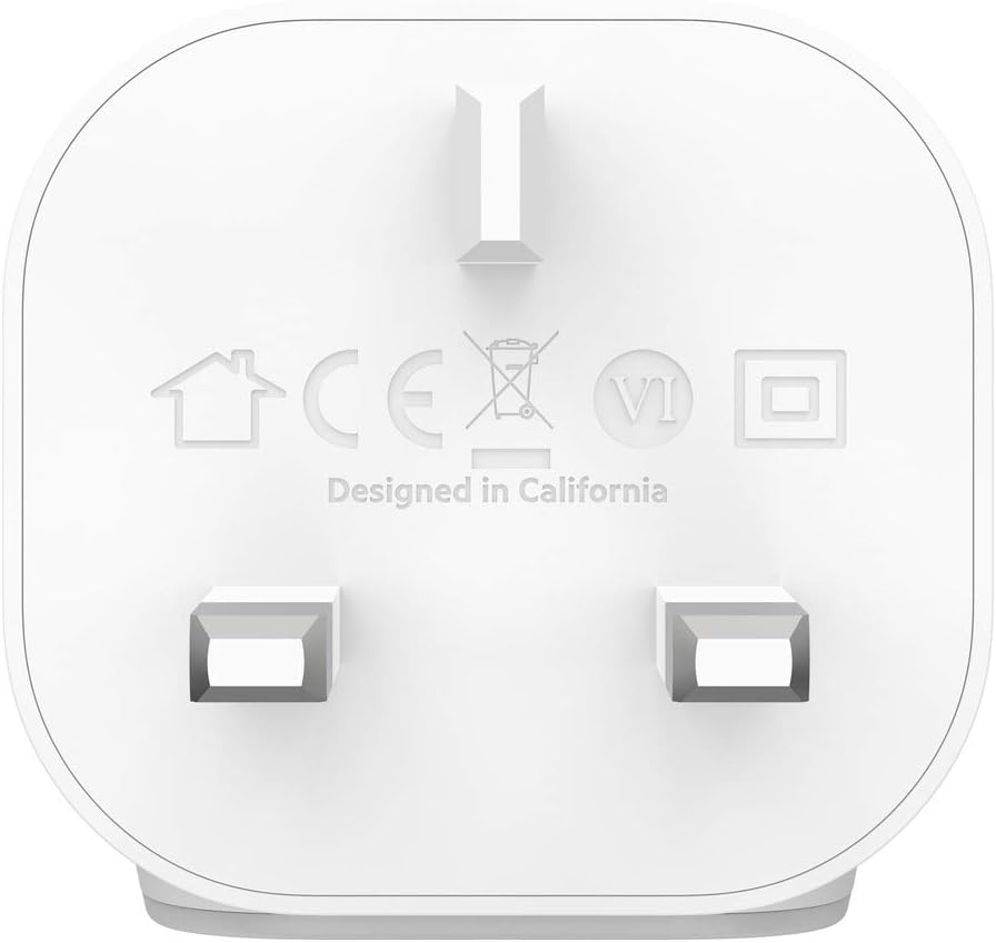 Belkin WCA003myWH Boost Charge USB-C Wall Charger Plug 20W for Apple , Google, Oppo, Samsung and Huawei Phones, White