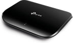 TP-Link 8 Port Gigabit Ethernet Network Switch | Plug and Play | Desktop or Wall-Mount | Plastic Case Ethernet Splitter | Fanless | Traffic Optimization | Unmanaged (TL-SG1008D),Black