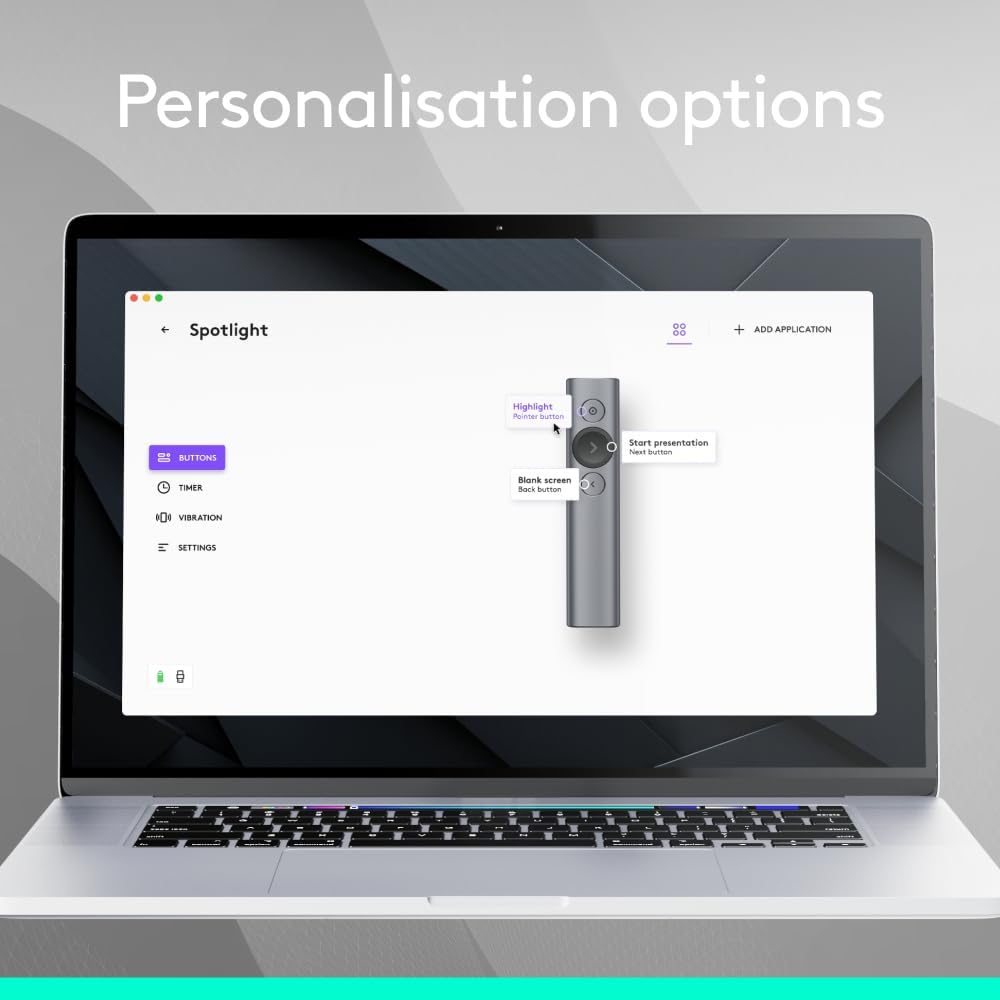Logitech Spotlight Presentation Remote — Slate